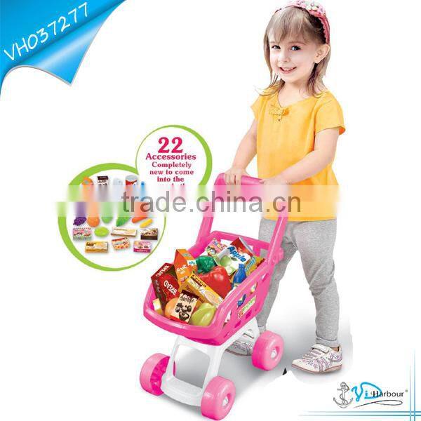 Super Market Kids Shopping Trolley Toy Play Set