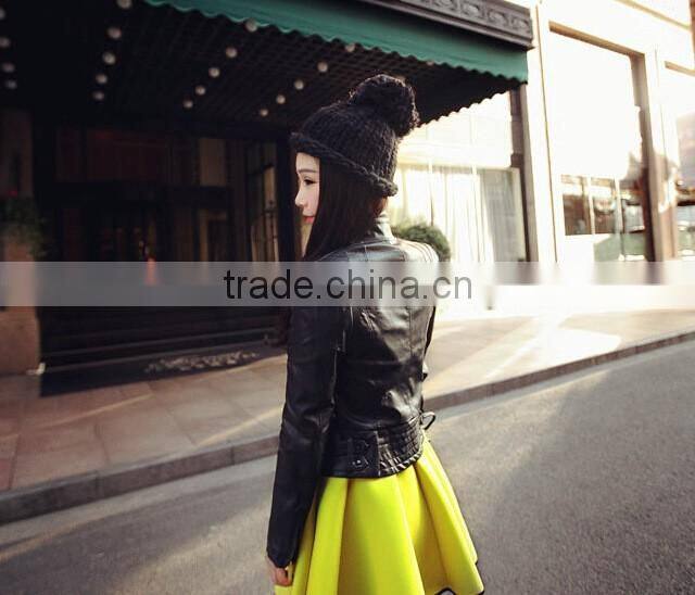 Hot Selling Handmade Knitting Pom Pom Style Ladies Fashion Hats