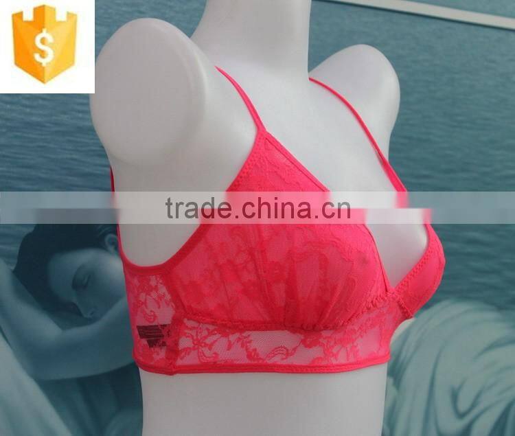 Top quality sale transparency teen bra top