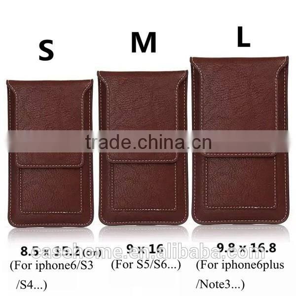 Universal Leather Protective Mobile Phone Cover PU Leather Case for iphone 6s