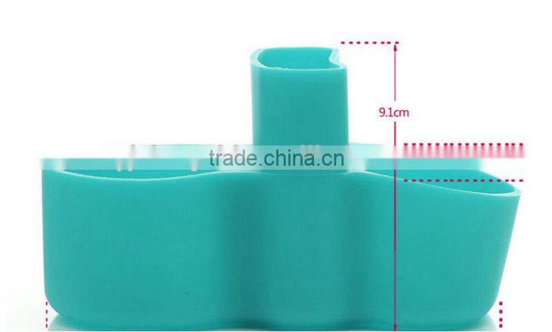 Hot sale high quality FDA and LFGB colorful silicone sponge soap holder/silicone storage bag kitchen producrs