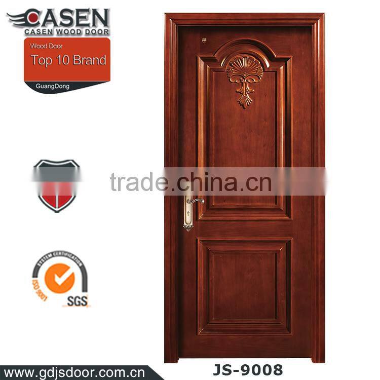 Interior graceful wood door design for temple