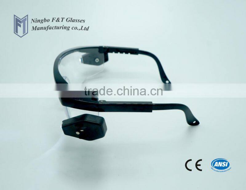 Safety glasses with LED light
