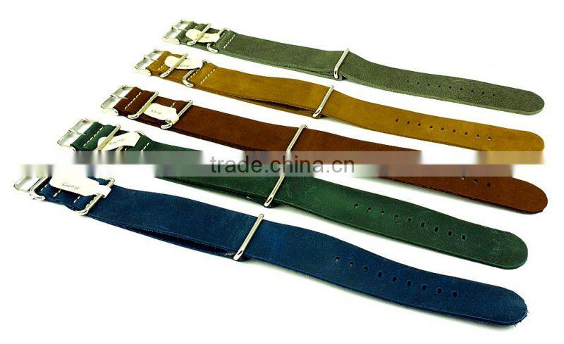 High Grade Genuine Leather Nato Watch Straps