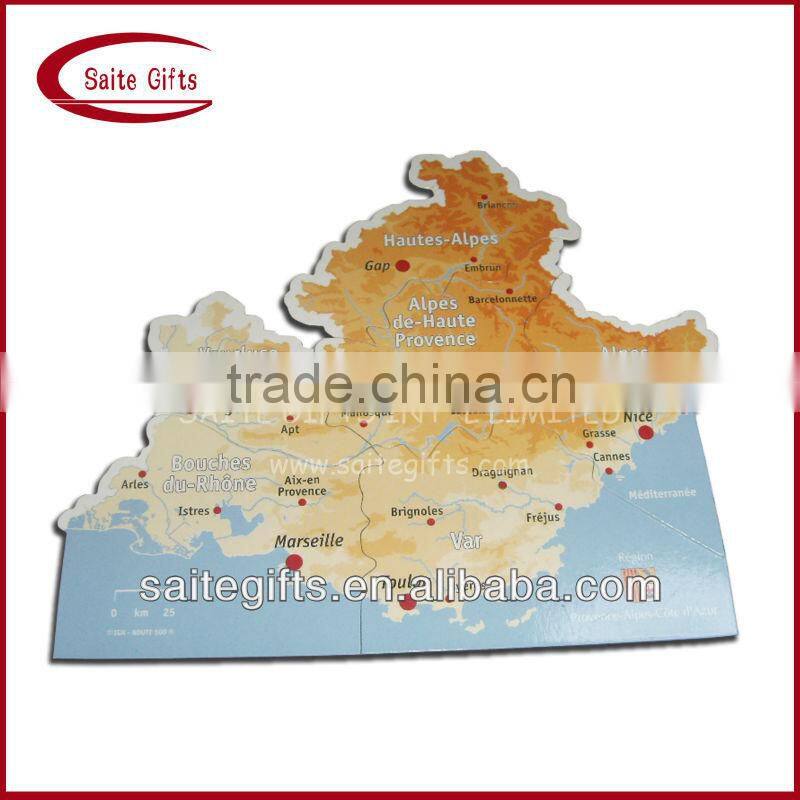 Paper Magnetic educational map Puzzle