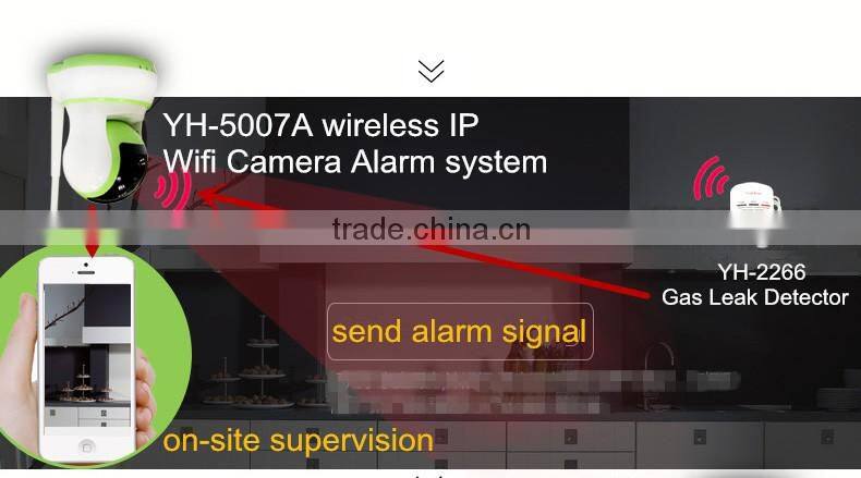 YH-5007A candy colors wifi camera security alarm system wireless 433MHz WIFI IP camera