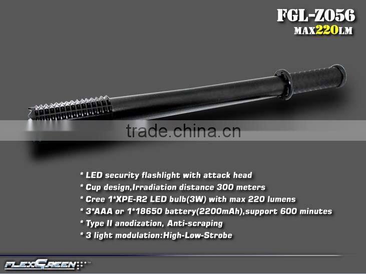 18650 and AAA battery attack head rechargeable R2 LED torch