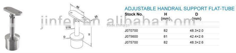 Stainless steel handrail support tube-tube 135 degree