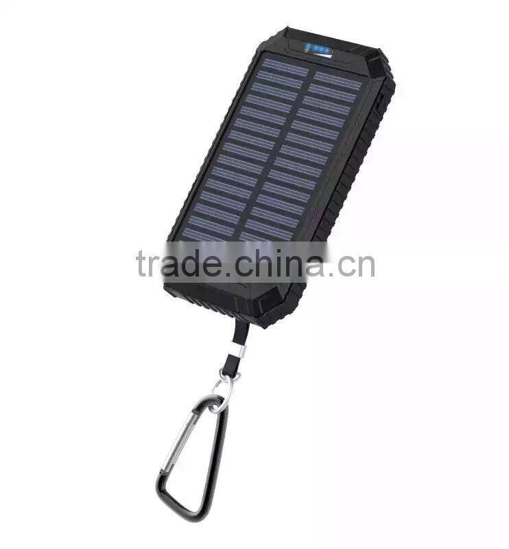 Smart portable charger power bank rechargeable power bank solar battery charger 8000mah solar power bank