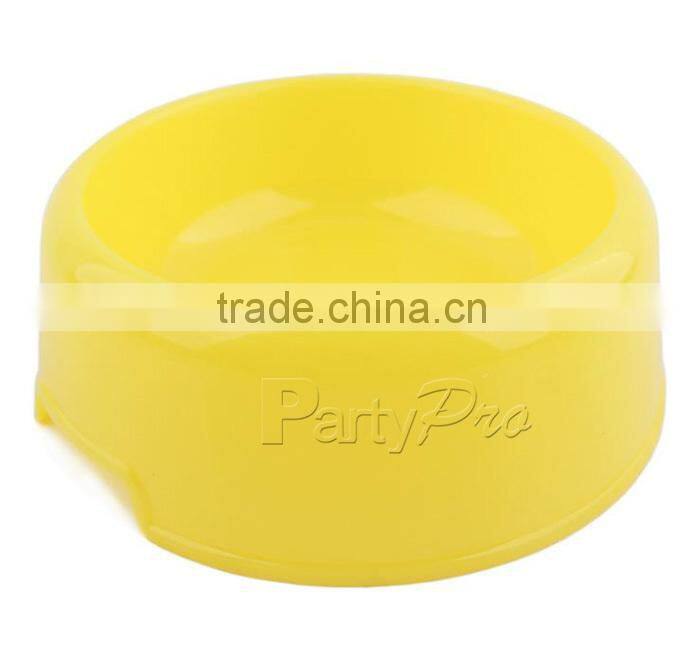 2015 Eco-friendly Pet Supply China Wholesale Yellow Plastic Fruit Bowl Pet Bowl
