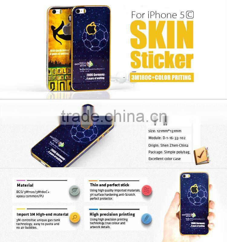 For iphone 5s design epoxy skin sticker