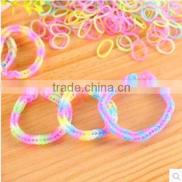 fashion promotional braid silicone luminator bracelet