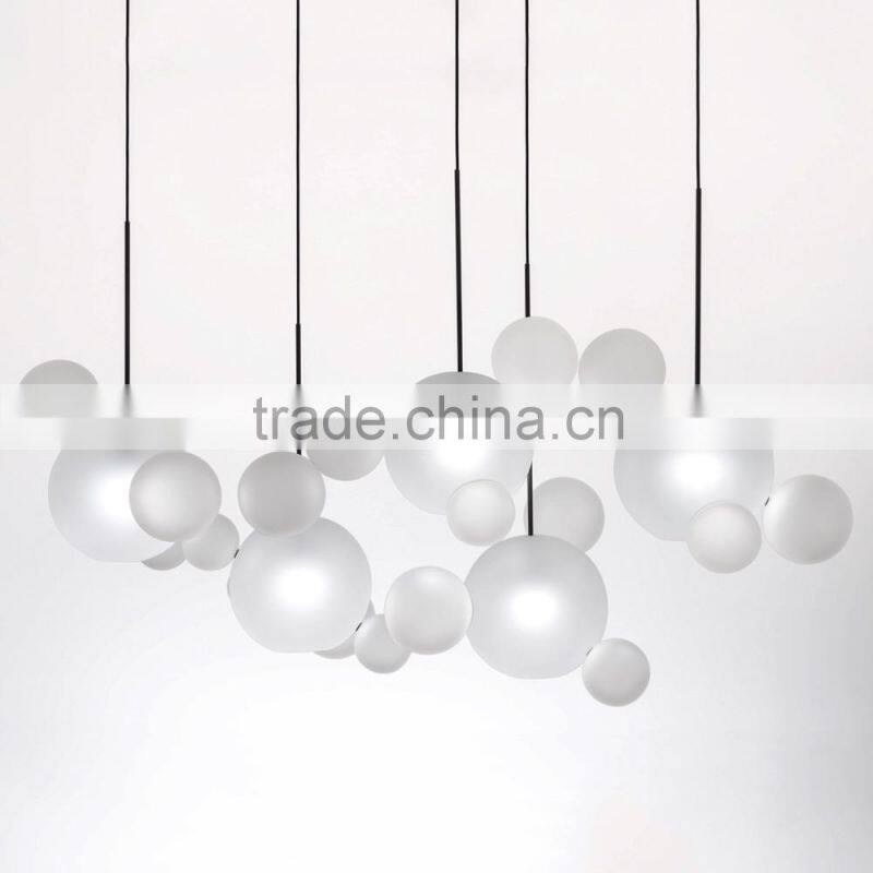 Forest white glass chandelier lamp LED chandelier lighting for Interior Design & Wedding Decoration