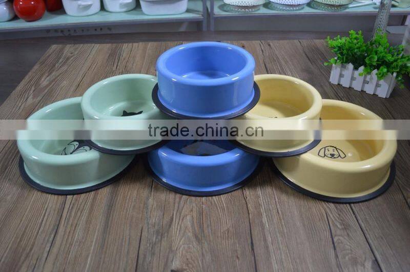 1022 Enamel big dog pot,ceramic pot