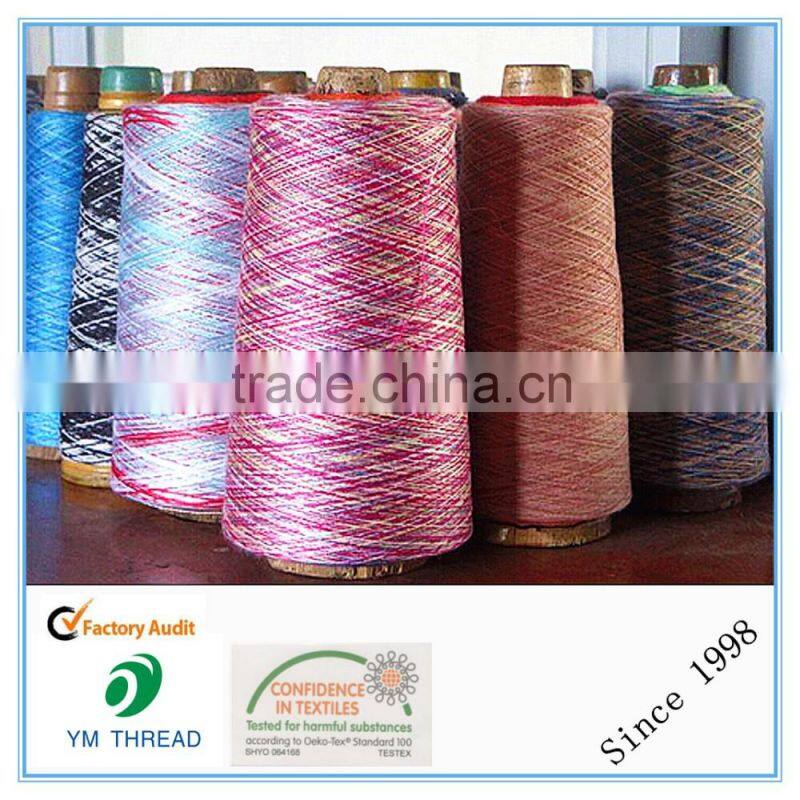100% Polyester Space Dyed Yarn for Knitting 150D/144F