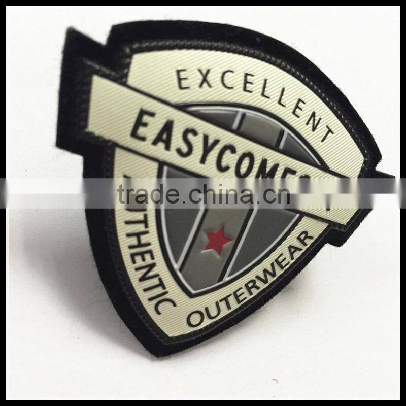 Hat/Grament logo Customer brand pvc silicone 3d patch soft custom rubber patches