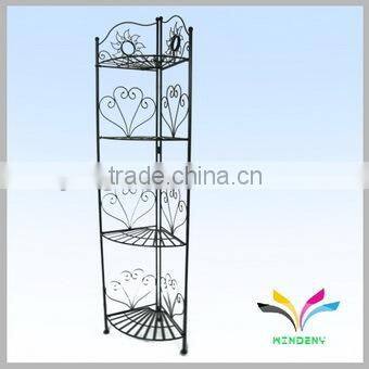 High quality hot sale customized 4 tiers removable metal bathroom shelf