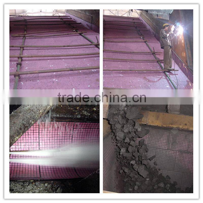 Wear impact resistant ceramic rubber liner