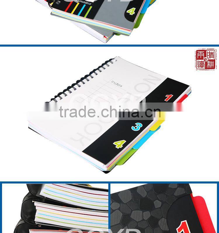 recycled PP material cover 5 subject notebook
