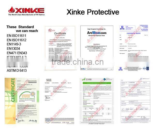 china manufacturer twill fireproof overall fabric for firefighters garment