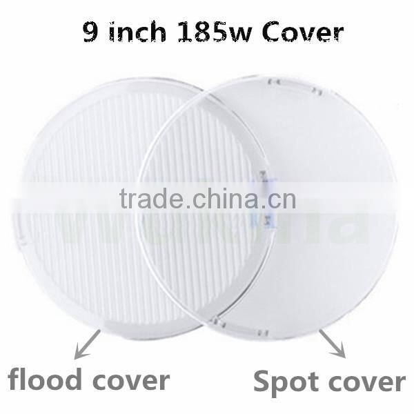 Car accessories , 9" 185W LED Driving Light High Intensity Black Red Led Work Light For Offroad 4x4 4WD 185W