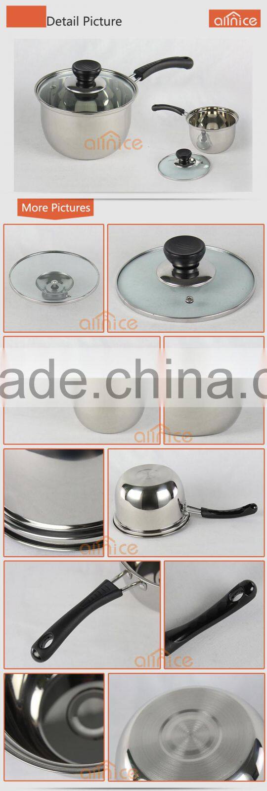 china wholesale small kitchen appliances normal design sauce pot with full size 16/18/20cm perfectly for gifts