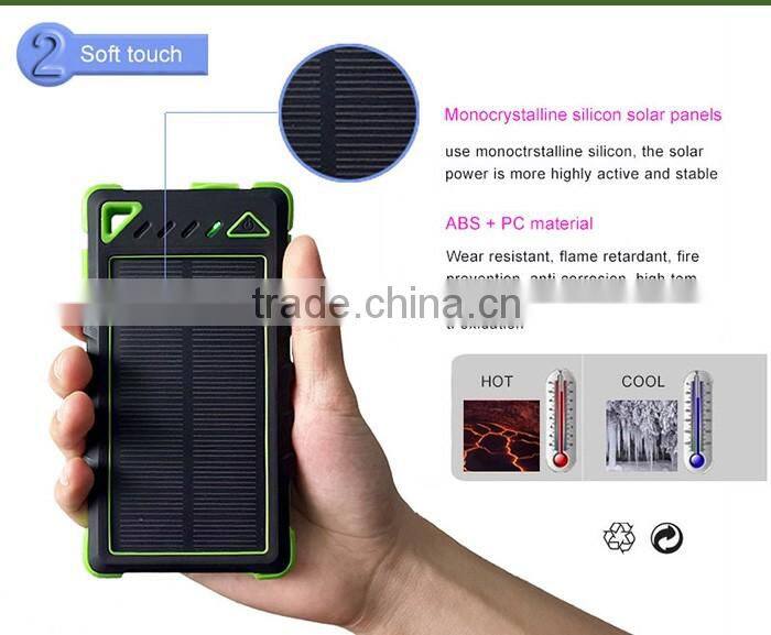Stylish waterproof solar charger solar energy appliances products