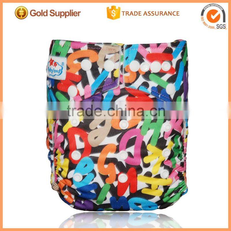 2016 new Prints Baby Cloth Diaper,Bamboo Charcoal Cloth Diaper