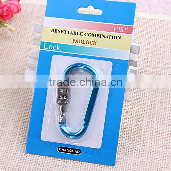 High qualiy factory supplier aluminum material digital lock climbing button carabiner