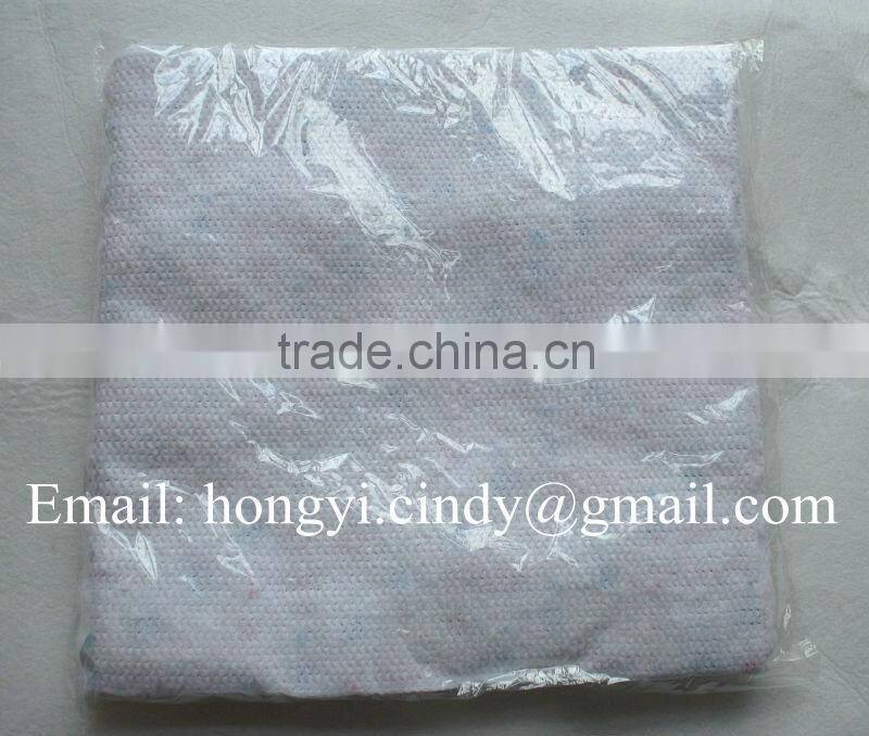 Printed 100%cotton stitch bonded nonwoven cotton floor towels