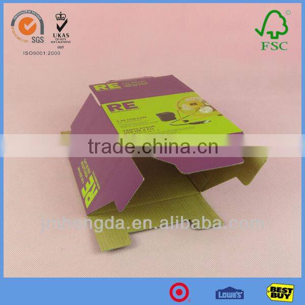 Easy Set-up Heavy Duty Large Corrugated Cardboard Box With Personalized Picture