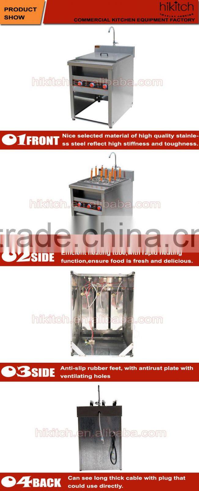 Stainless steel Freestanding 9-basket Electric Convection noodle cooker