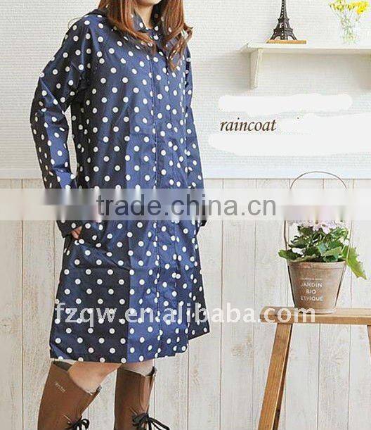 fashion women raincoat rubber poncho