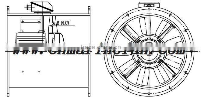 CZT series Marine axial exhaust fan
