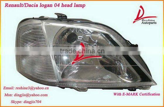 Renault logan head lamp, dacia logan head light 8200744754