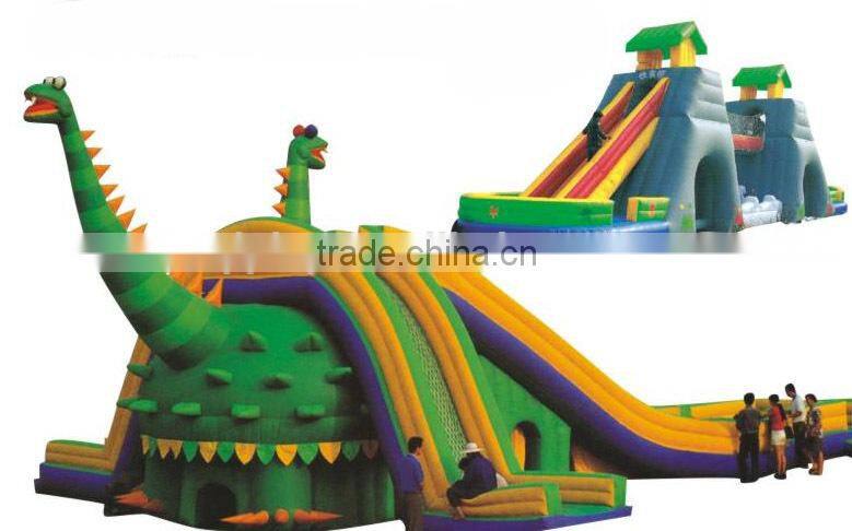 QL10-110A Hot Dinosaur Theme Outdoor Playground Inflatable Slide