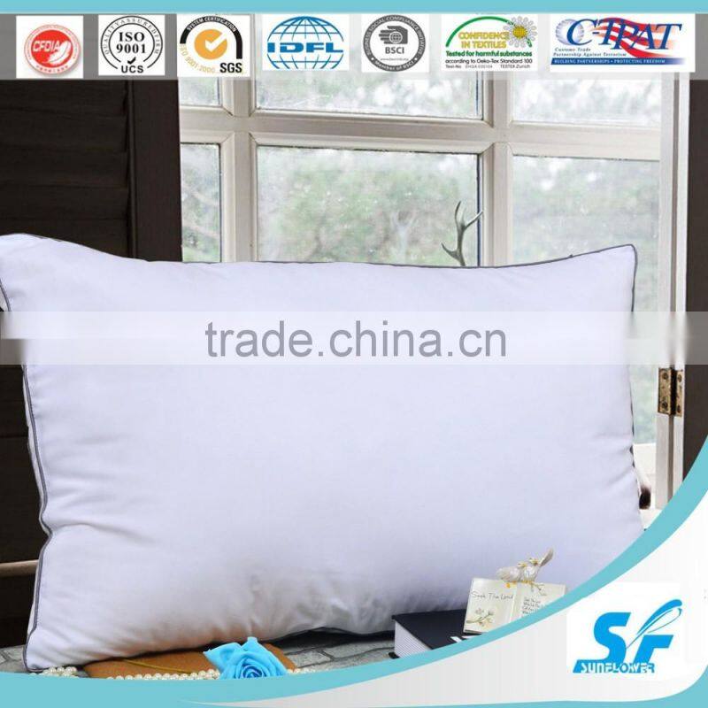hot sale duck goose down cushion insert cotton pillow