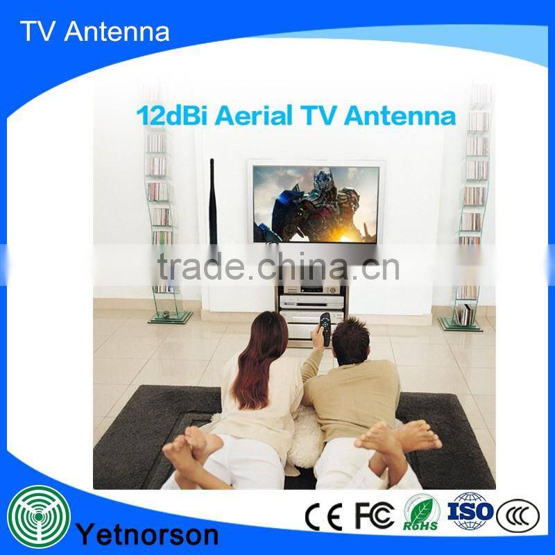 Singal strengthen Magnetic Base Active indoor outdoor digital DVB-Tcar TV antenna with IEC/F Connector