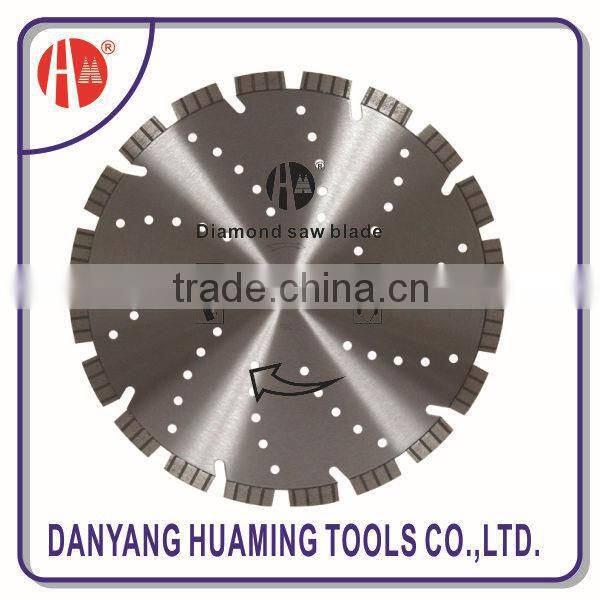 sharp and durable laser welded turbo and flat segmented diamond saw blade for concrete cutting