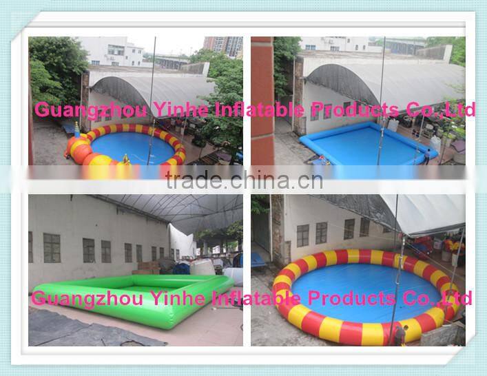 2014 outdoor giant yellow inflatable swimming pool