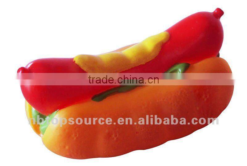 Mini Cute Vinyl Soft Dumbbell Shaped Kids Dog Pet Toys for promotion