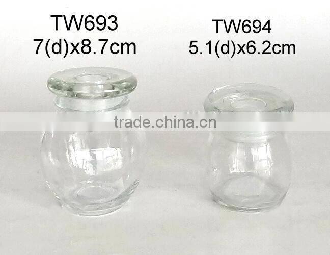 TW697T glass jar with ceramic lid