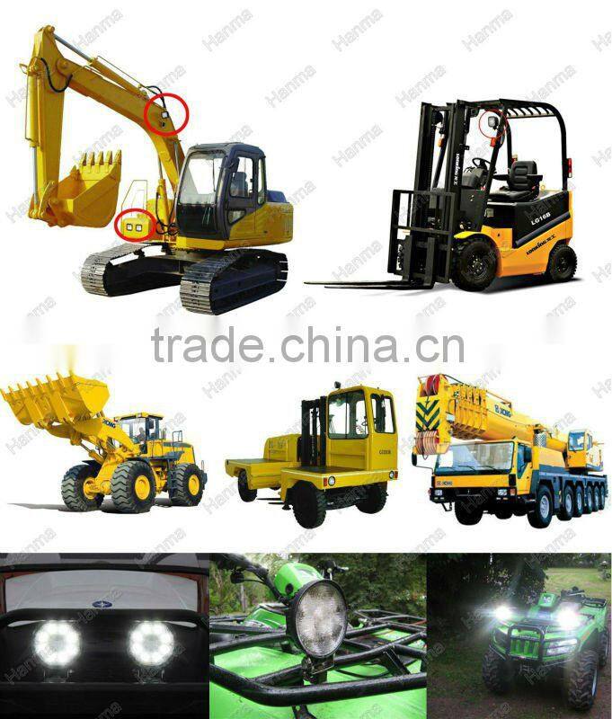 Hanma 2012 NEW!!! high quality super bright 4000lm IP67,CE,RoHs rectangle led work lamp