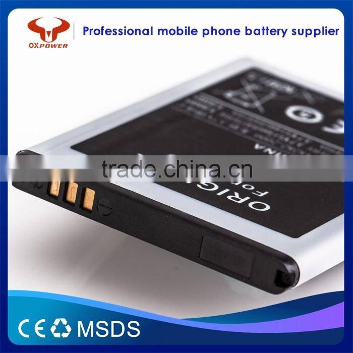 Original capacity 1350mAh mobile phone battery for samsung S5830 battery from GuangZho