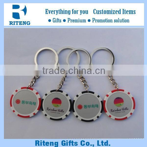 In Bulk Cheap Wholesale Keychain With Poker Chips