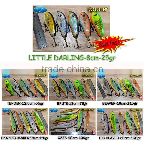 fishing lure jerk bait Little Darling 80mm 25g