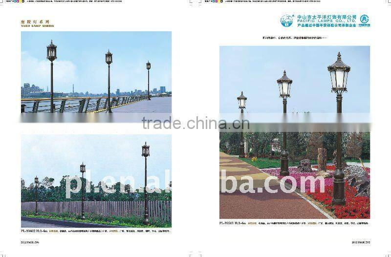 Outdoor LED garden lamp with steel or aluminum material