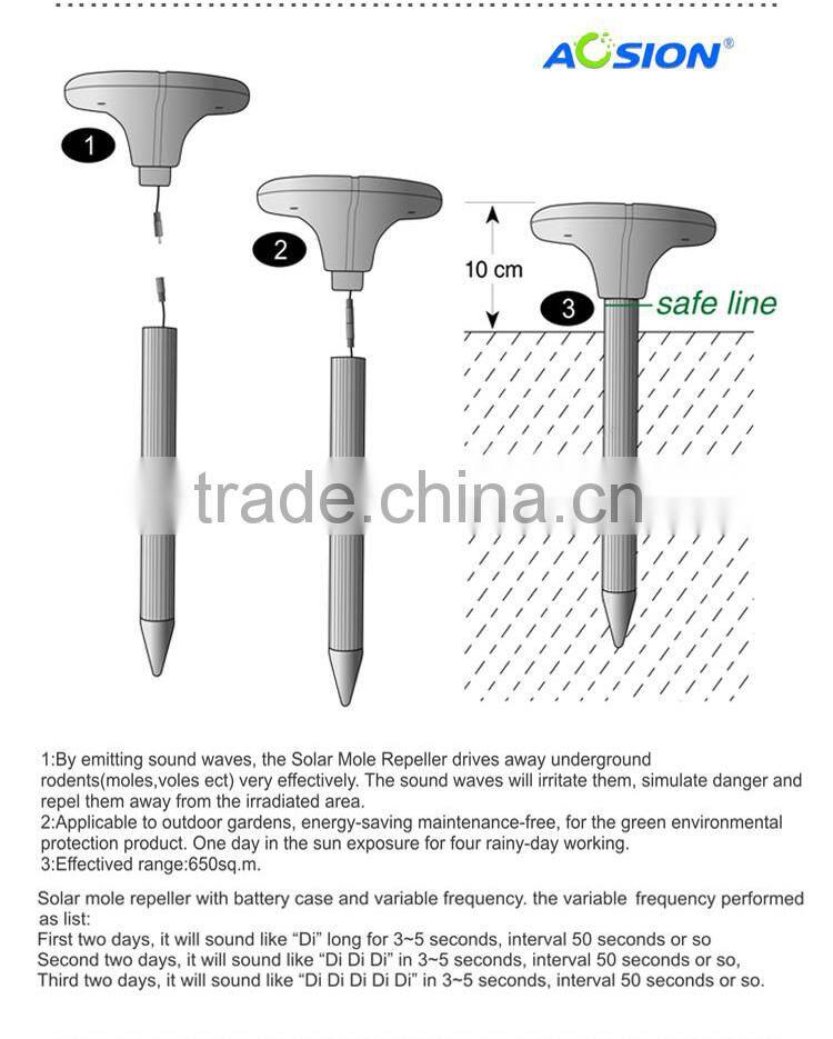 For garden use with battery case frequency conversation garden pest control