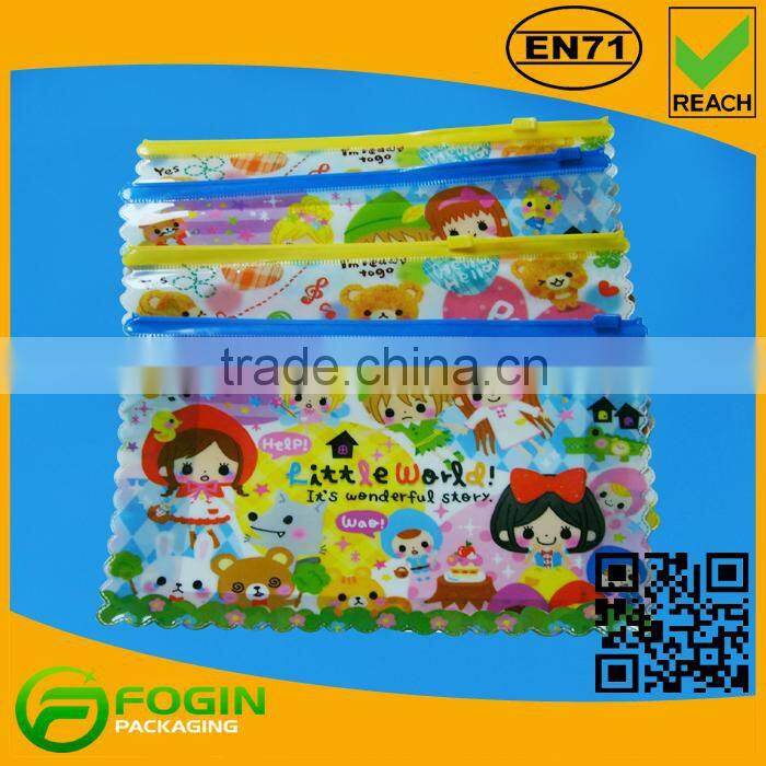 zippered custom school pencil case