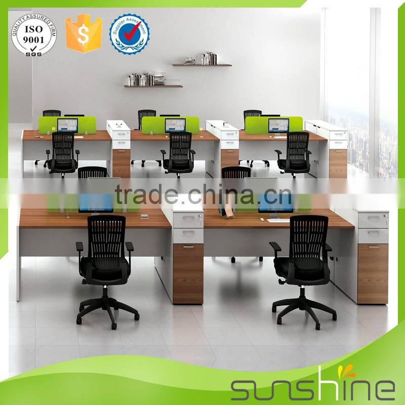 Good wire mangement and special design table leg office desk partition staff workstation